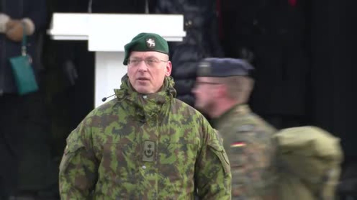 Lithuania: President Grybauskaite and German DefMin welcome NATO battalion