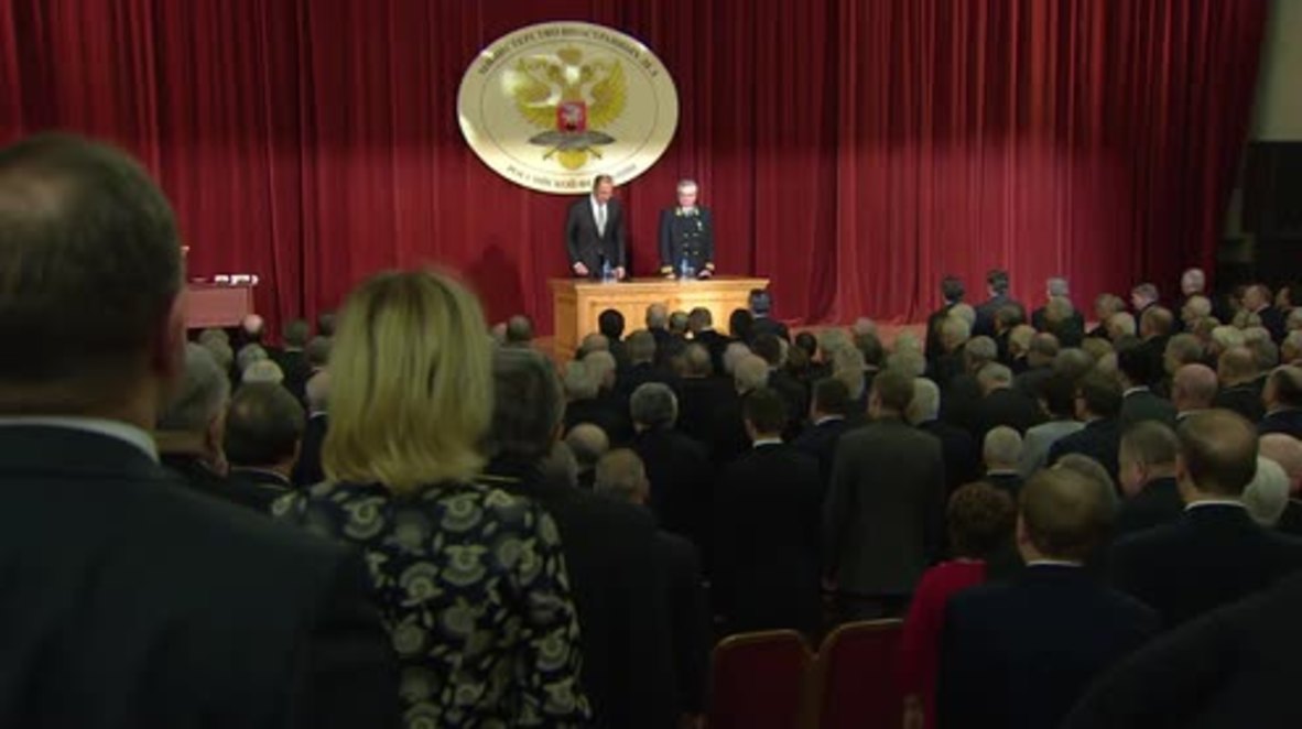 Russia: Lavrov honours slain diplomats during ceremony