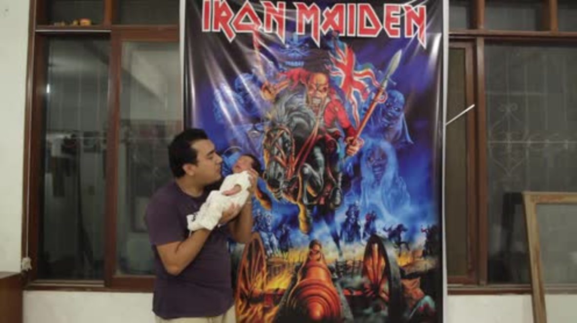 Bolivia: Rocker parents name baby 'Iron Maiden'