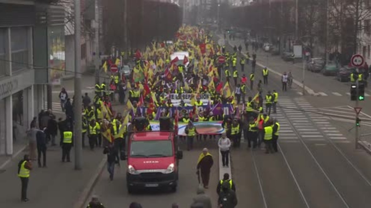 France: 15,000 Kurds march in Strasbourg for the release of PKK leader Ocalan