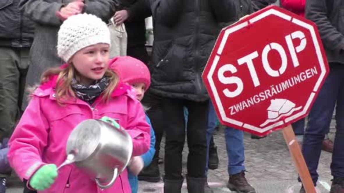 Germany: Demonstrators protest against the gentrification of Berlin