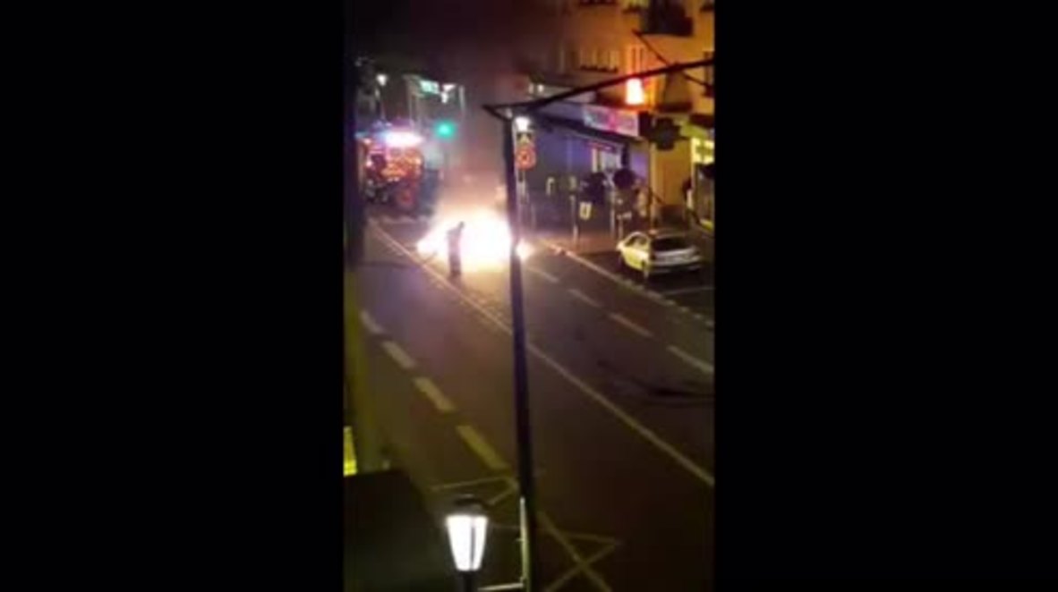 France: Containers set alight during ongoing unrest in Paris suburbs