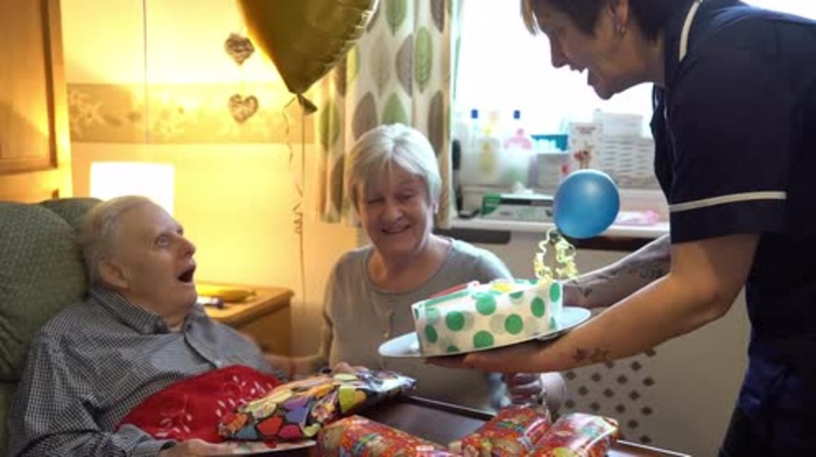 UK: Oldest person with Down syndrome celebrates 77th birthday with cake, balloons and giggles