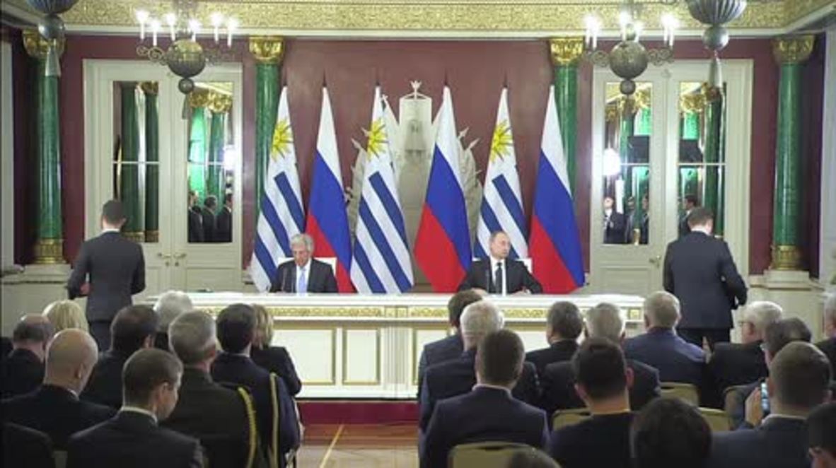 Russia: Putin and Uruguay's Vazquez sign agreements for further cooperation