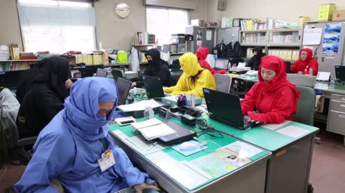 Japan: City hall workers dress up as ninjas for National Ninja Day in Koka