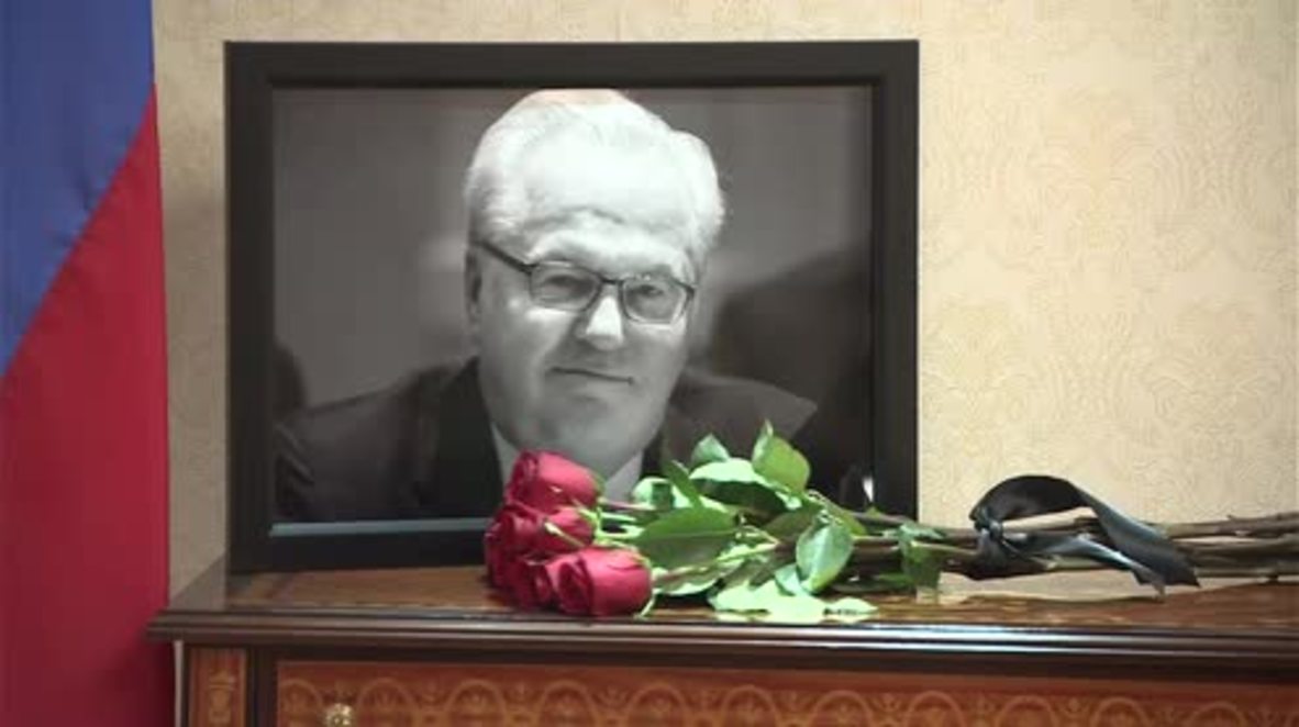USA: UN SecGen Guterres signs book of condolences for Vitali Churkin in NYC