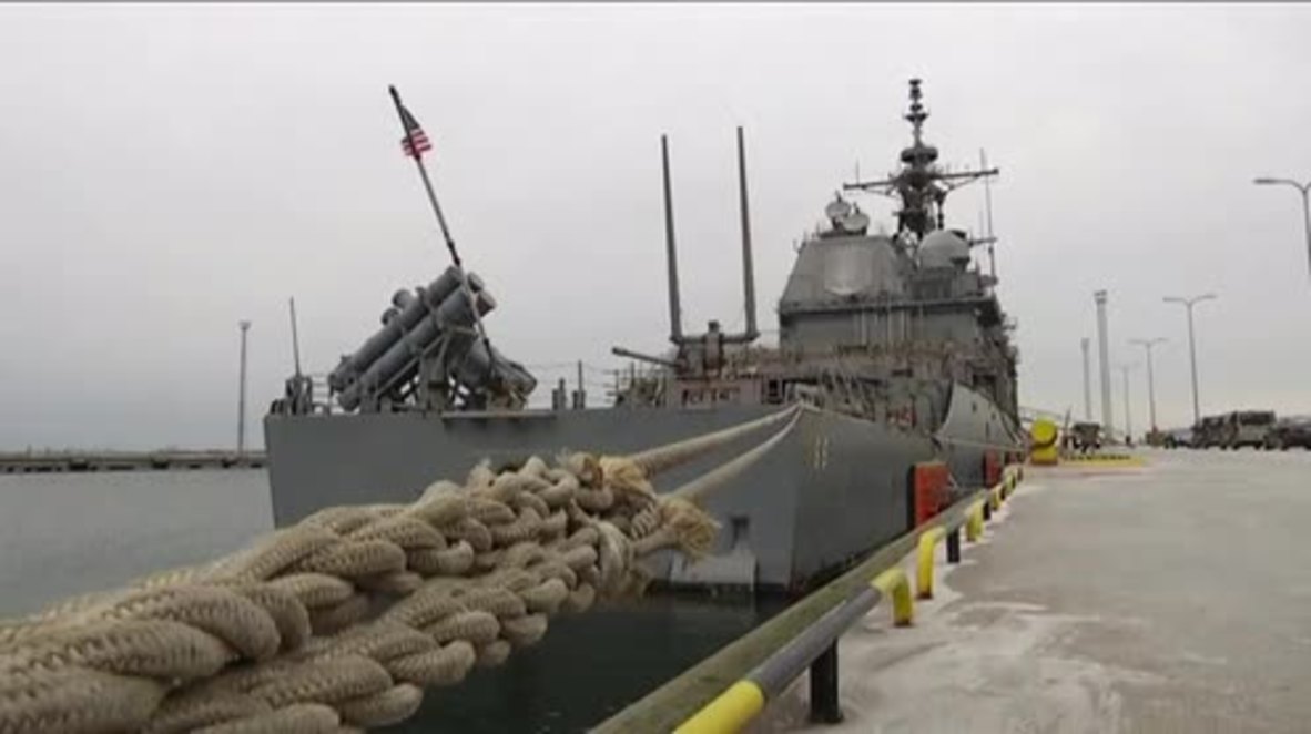 Estonia: US missile cruiser arrives in Tallinn ahead of independence day