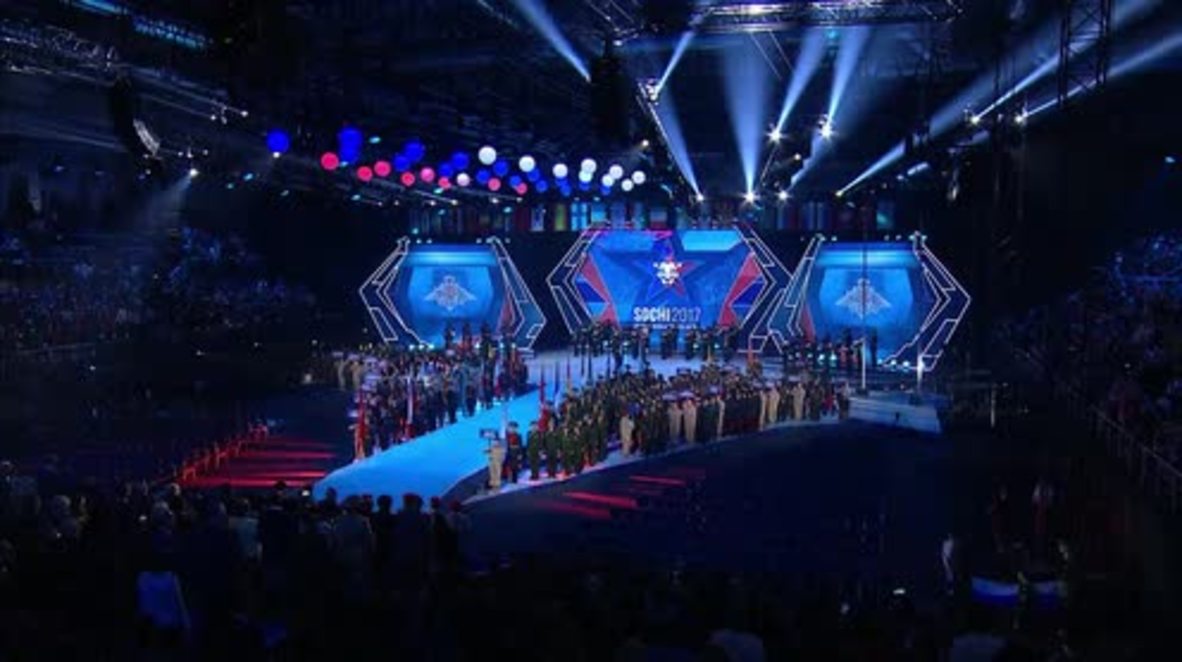 Russia: Medvedev opens Winter Military World Games in Sochi