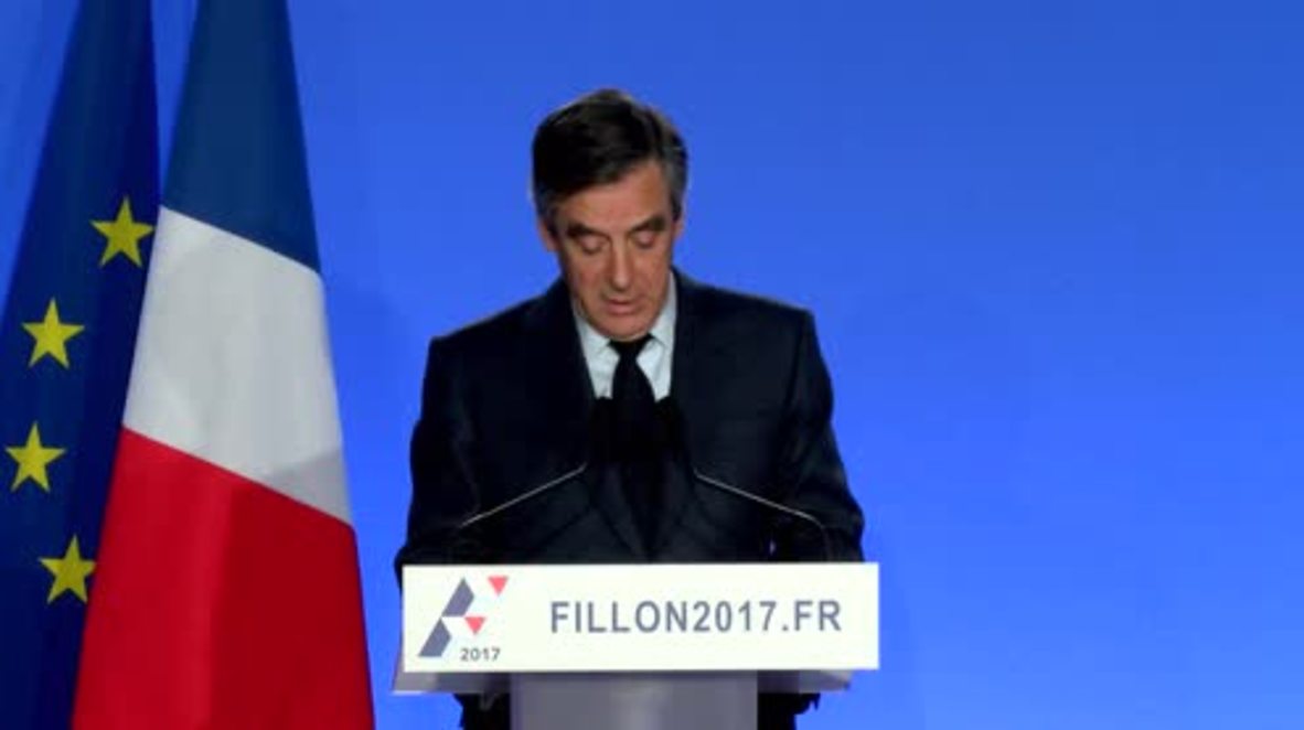 France: Fillon says he will not ‘resign’ or ‘retire’ from presidential race