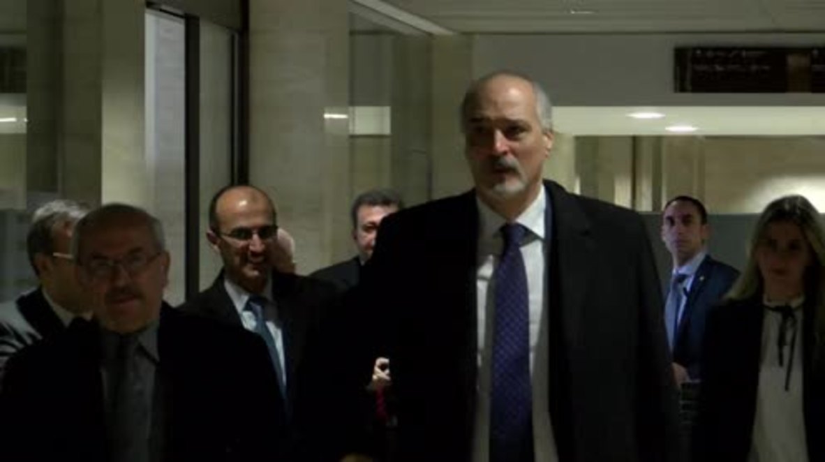 Switzerland: Jaafari and de Mistura continue Syria peace talks in Geneva