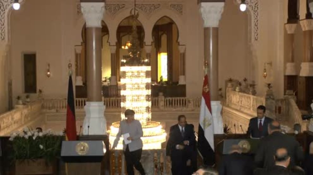 Egypt: Merkel and Sisi talk migration in Cairo