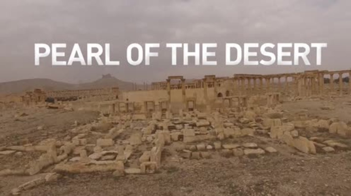 Syria: Drone captures 'Pearl of the desert' in Palmyra following recapture from IS *EXCLUSIVE*