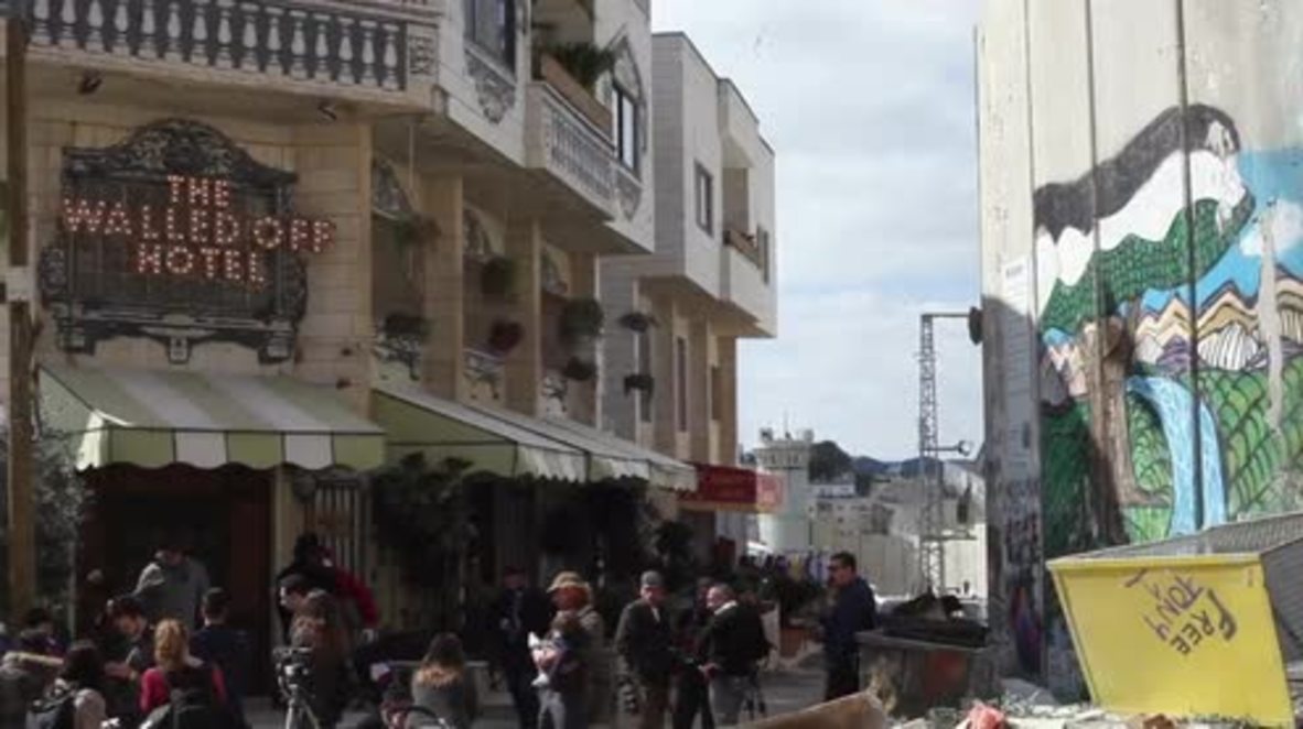 State of Palestine: Banksy unveils 'Walled Off Hotel' opposite Israel's separation wall
