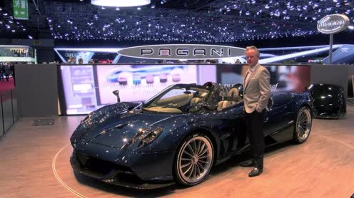 Switzerland: Pagani showcases Huayra Roadster supercar at Geneva Motor Show