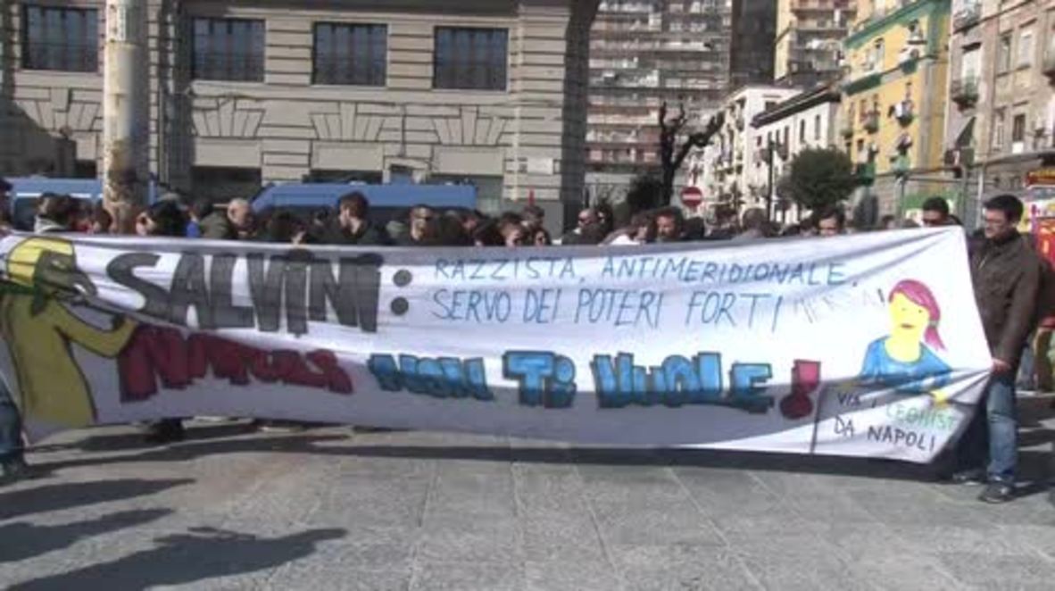 Italy: Protesters demand release of anti-fascists arrested during Naples anti-Salvini clashes