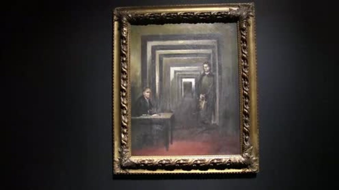 Italy: Oil painting by Hitler goes on display at 'Museum of Madness' expo