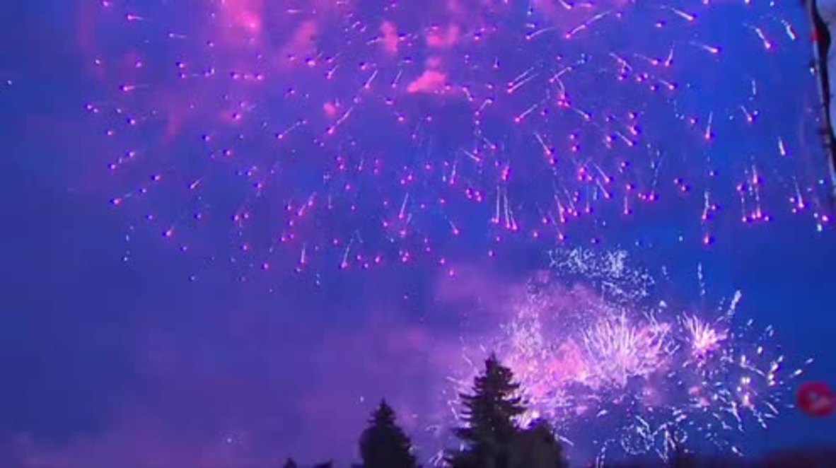 Russia: Fireworks light up Moscow for anniversary of Crimea's reunification with Russia