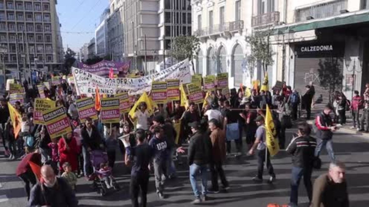 Greece: Thousands demonstrate in Athens against EU-Turkey refugee deal