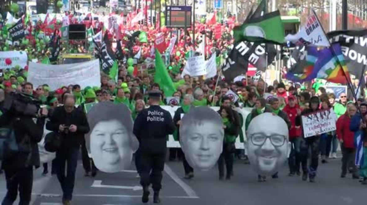 Belgium: 15,000 public sector workers demand new budget, improved working conditions