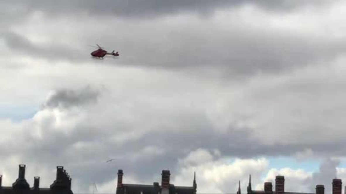 UK: London attack victims evacuated as emergency helicopter lands on Westminster Bridge