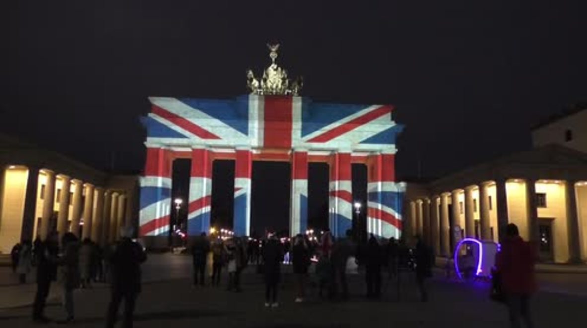 Germany: Union Jack projected onto Brandenburg Gate in solidarity with London