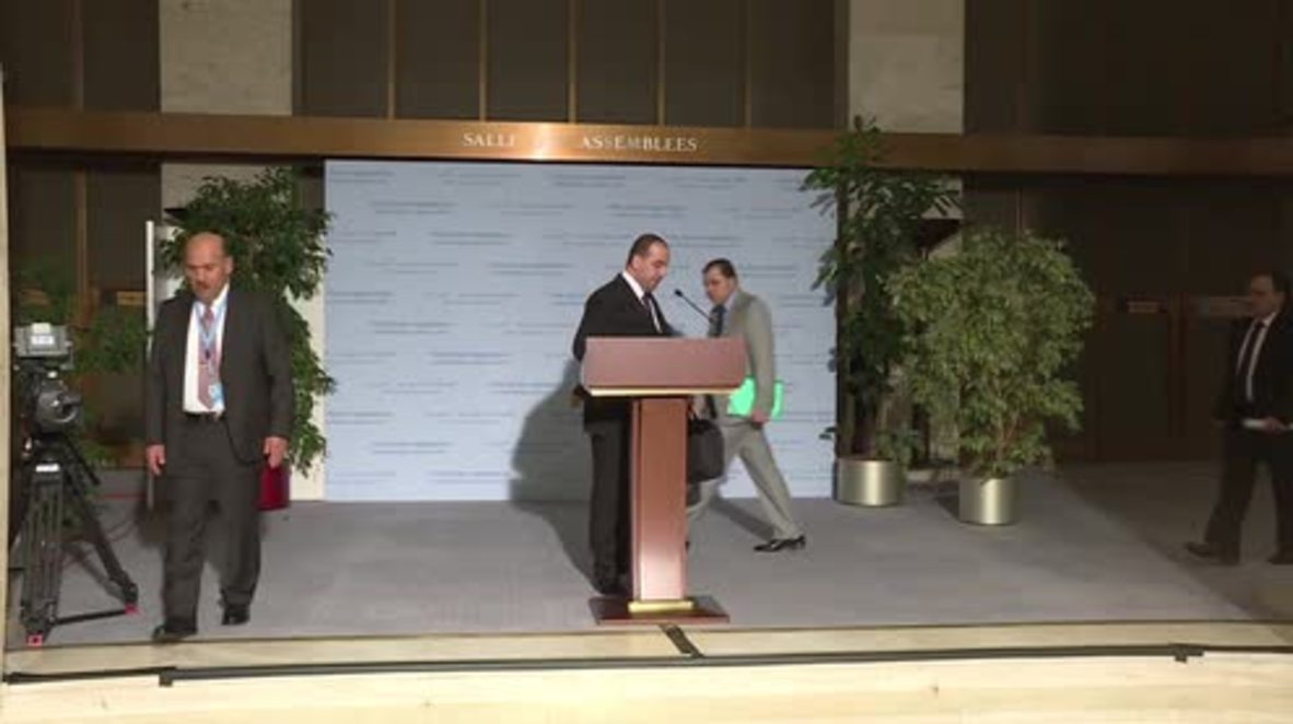 Switzerland: HNC discussed transitional governing body for Syria with de Mistura - al-Hariri
