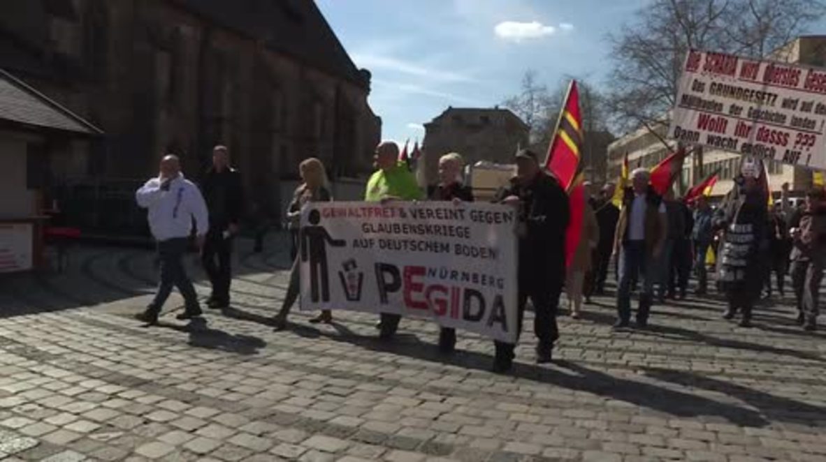 Germany: PEGIDA march in Nuremburg marks two year anniversary of founding