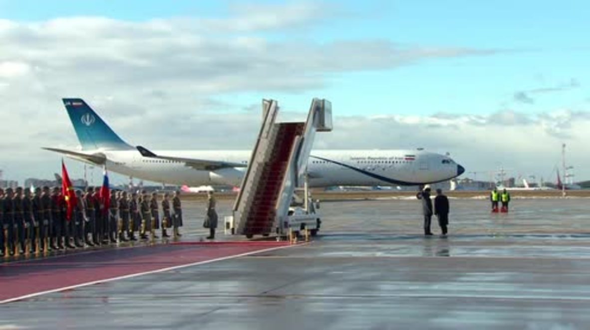Russia: Rouhani lands in Moscow ahead of talks with Putin