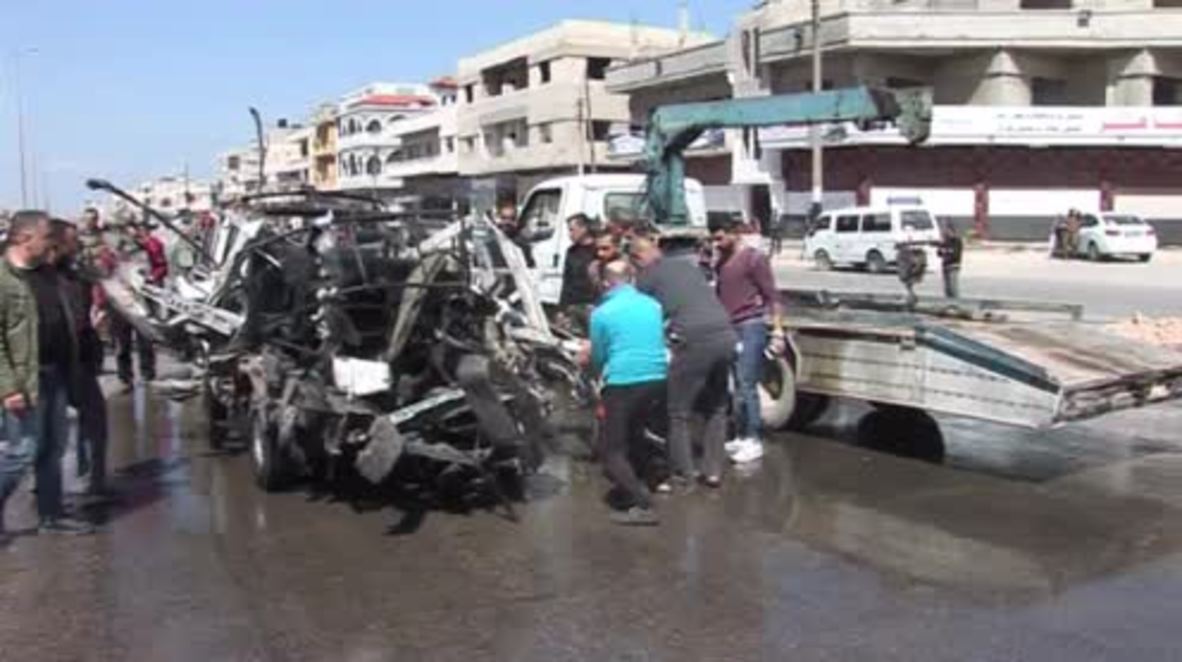 Syria: Multiple casualties as bomb blast destroys minibus in Homs