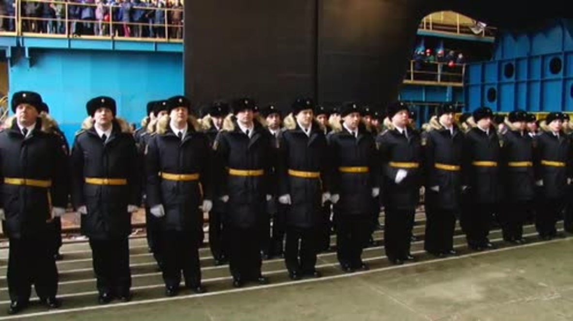 Russia: New nuclear submarine launched in Severodvinsk