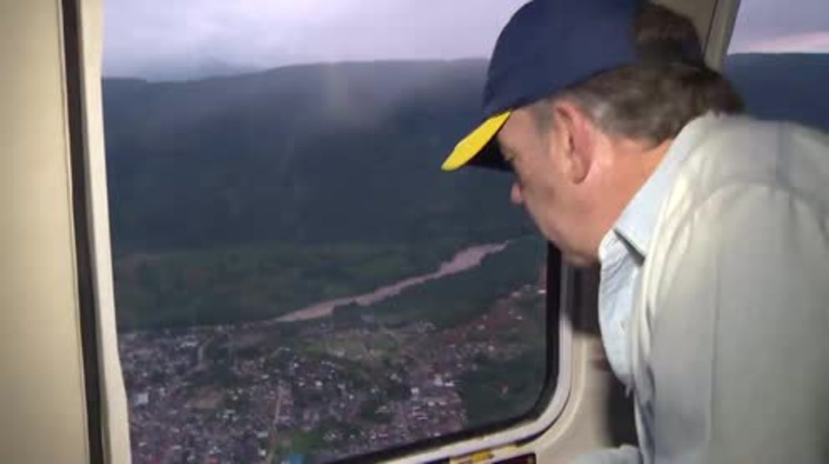 Colombia: Santos meets residents of Mocoa following fatal mudslides