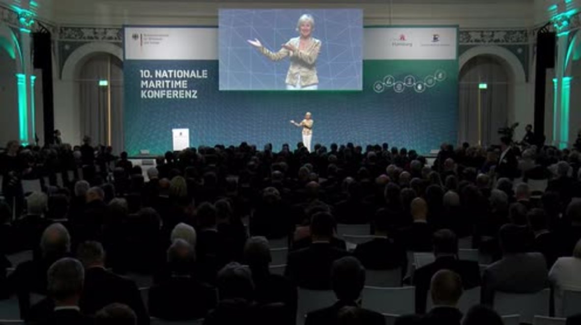 Germany: Merkel speaks for free trade, against protectionism at maritime conference