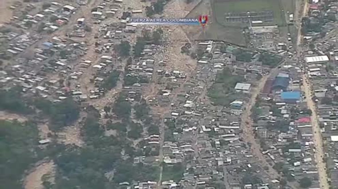Colombia: Drone captures devastation of Mocoa following deadly landslide