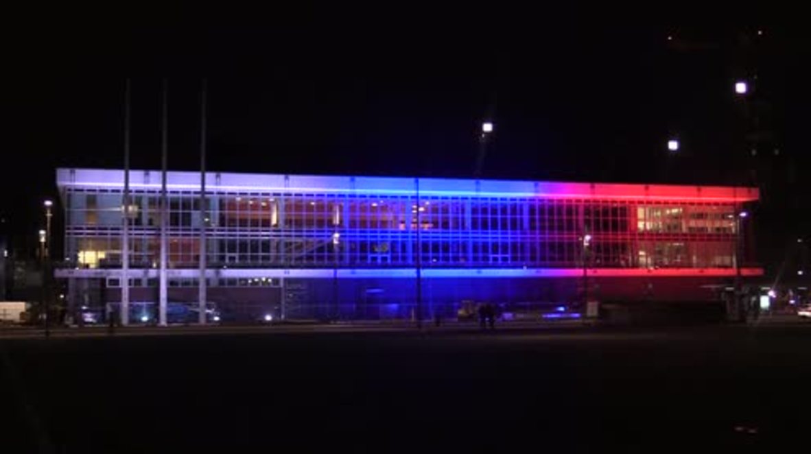 Germany: Dresden landmark lit up in honour of St. Petersburg victims