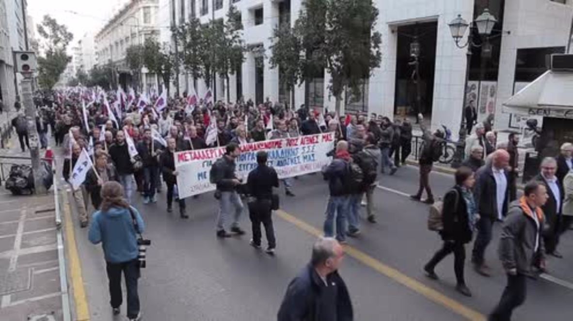 Greece: PAME union marches in Athens against new Eurogroup-Greece deal
