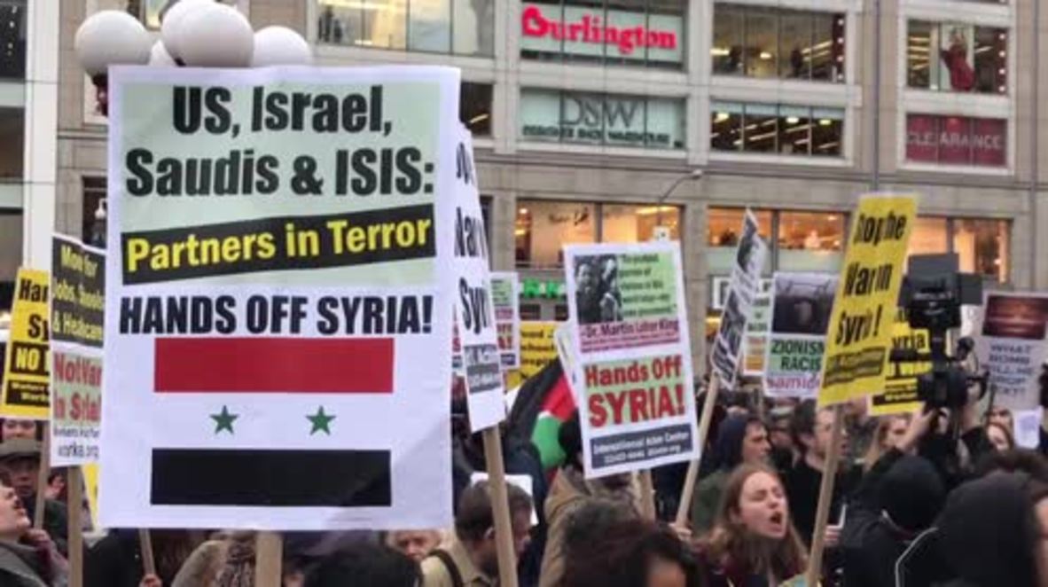 USA: Arrests made during NYC anti-war protest