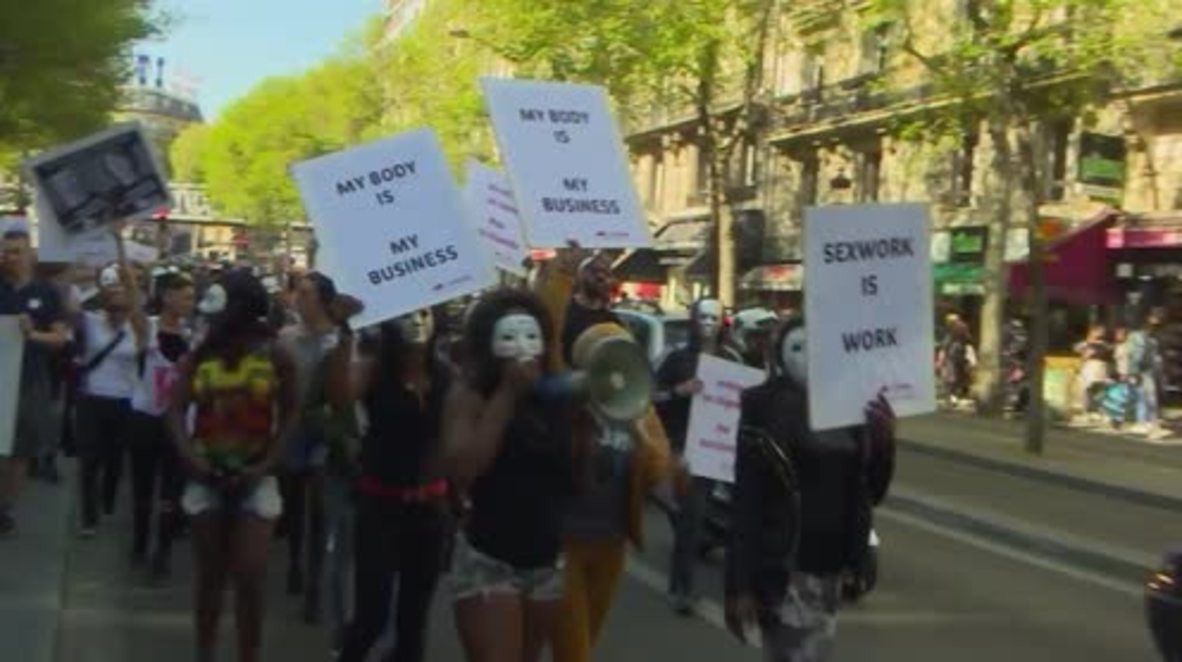 France: Sex workers march in Paris against law changes