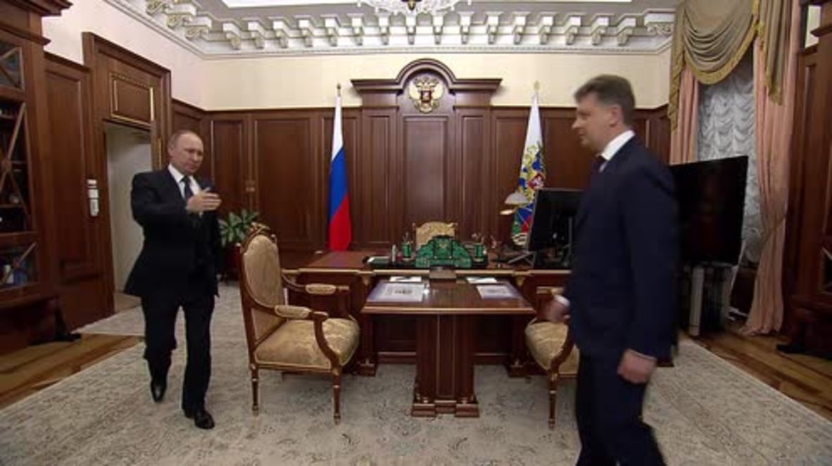 Russia: Transport minister tells Putin work on Crimea's Kerch Strait Bridge 'on schedule'