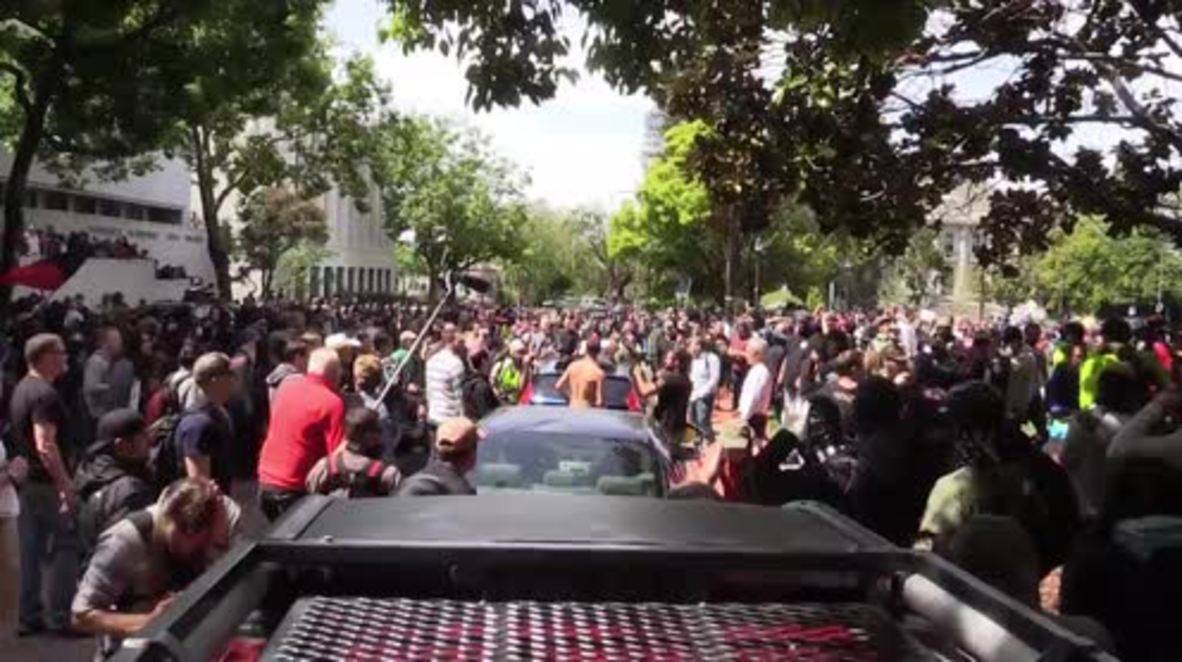 USA: Berkeley pro-Trump rally descends into violence