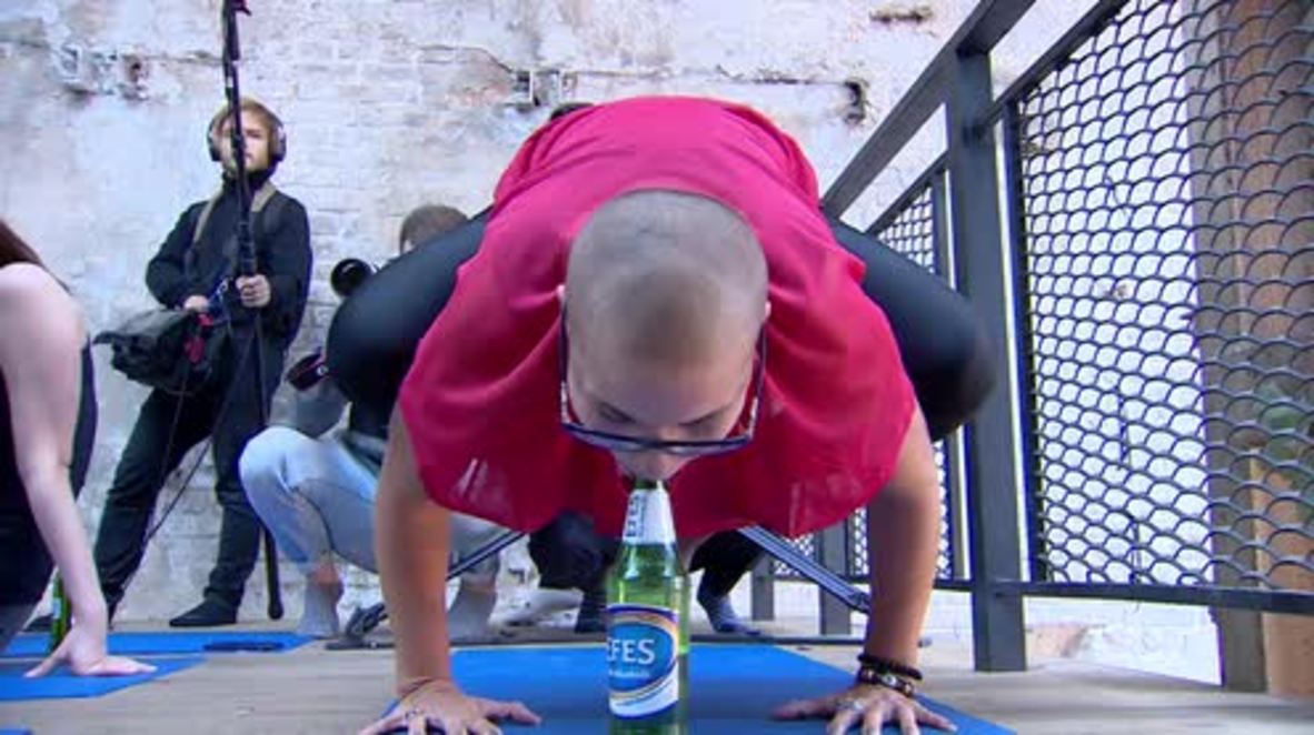 Russia: Legend of the Drunken Yogi - 'Beer Yoga' takes off in Moscow