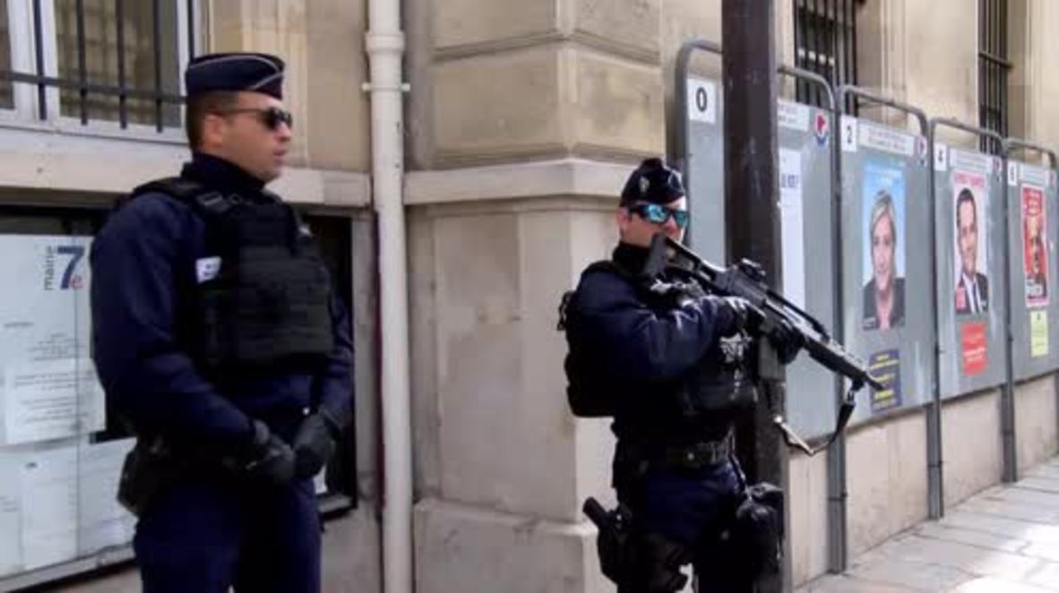 France: Security ramped up ahead of Fillon's arrival to polling station in Paris