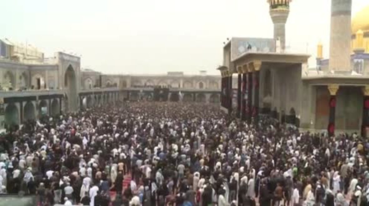 Iraq: Shiite worshippers commemorate Imam Moussa al-Kadhim in Baghdad