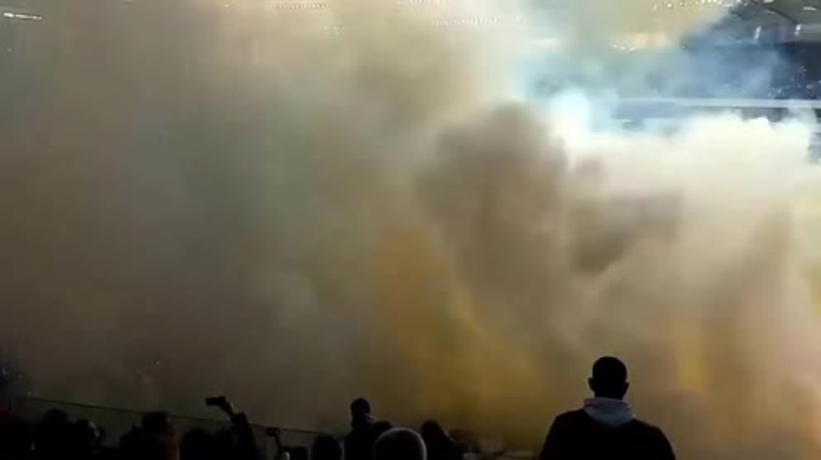 Ukraine: Flares go haywire at Shakhtar Donetsk and Dynamo Kiev match