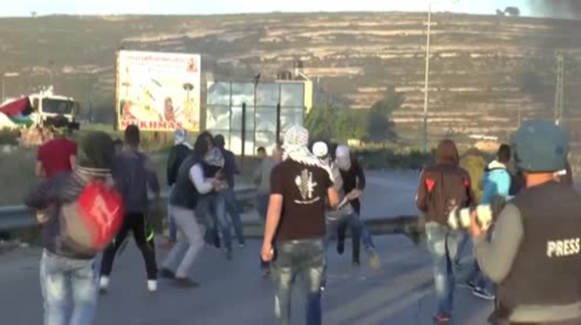 State of Palestine: Rubber bullets and rocks fly as hunger strike solidarity protest turns violent