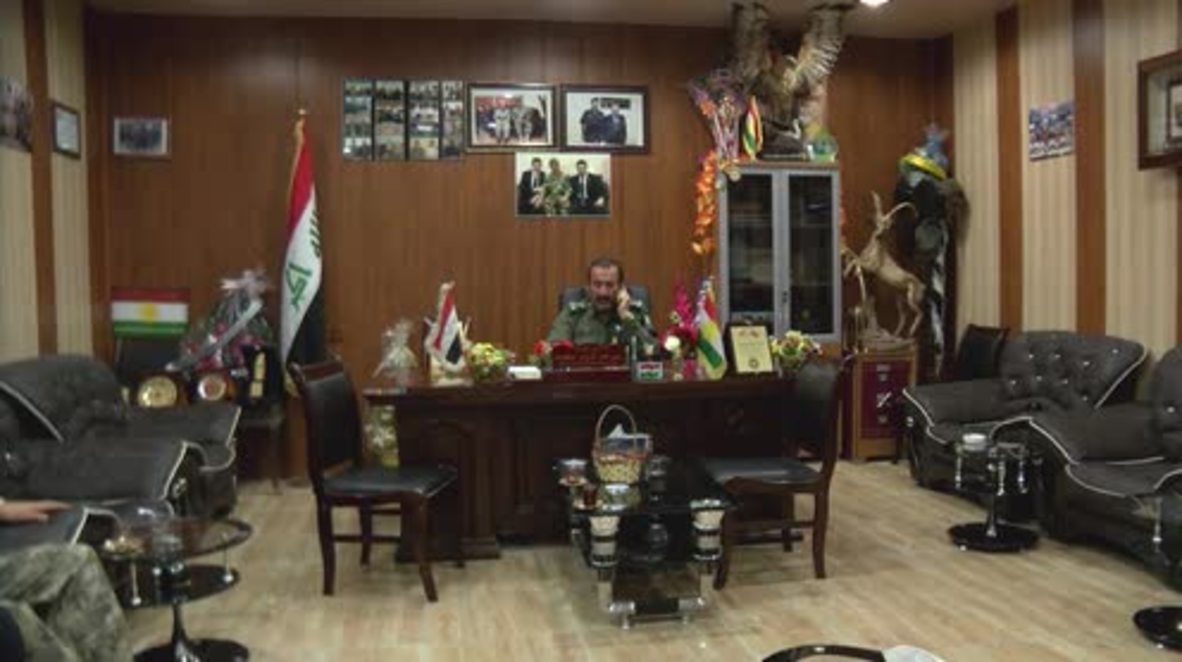 Iraq: Arrested former IS member and Iraqi police chief speak in Kirkuk *EXCLUSIVE*