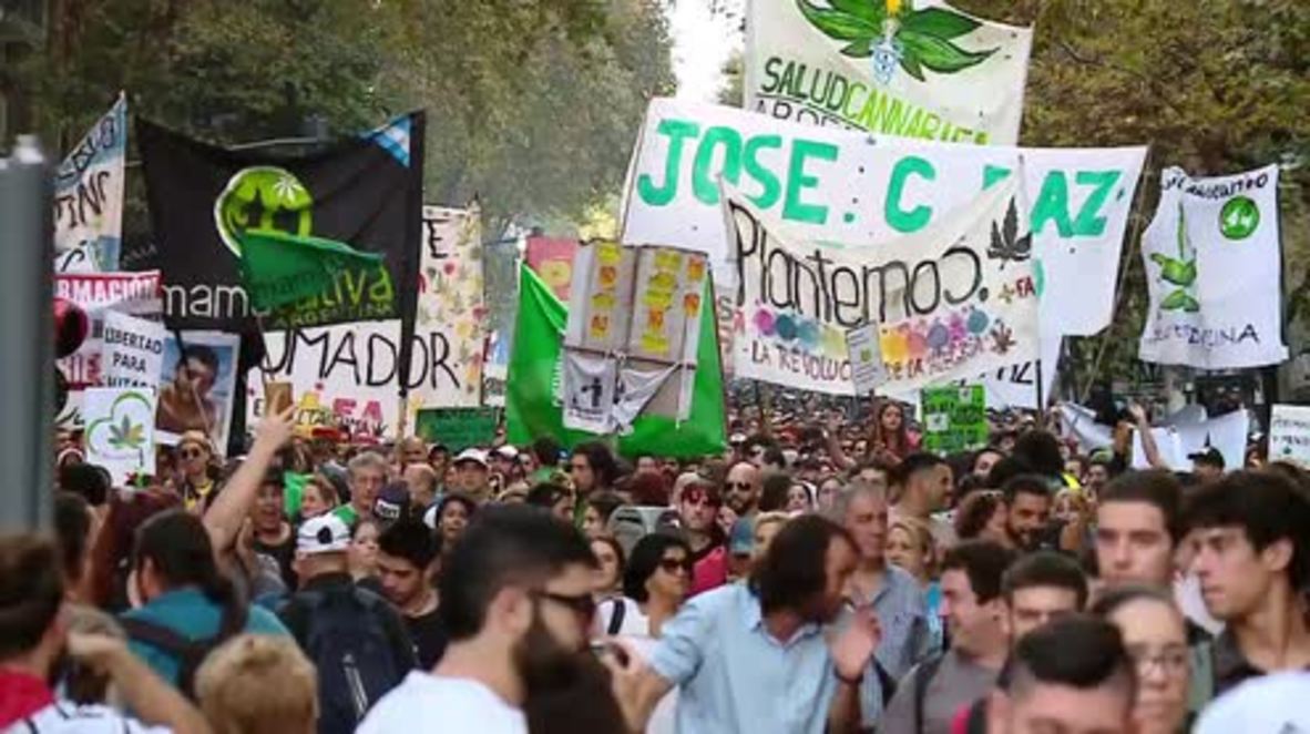Argentina: Thousands march to National Congress, calling for cannabis legalisation