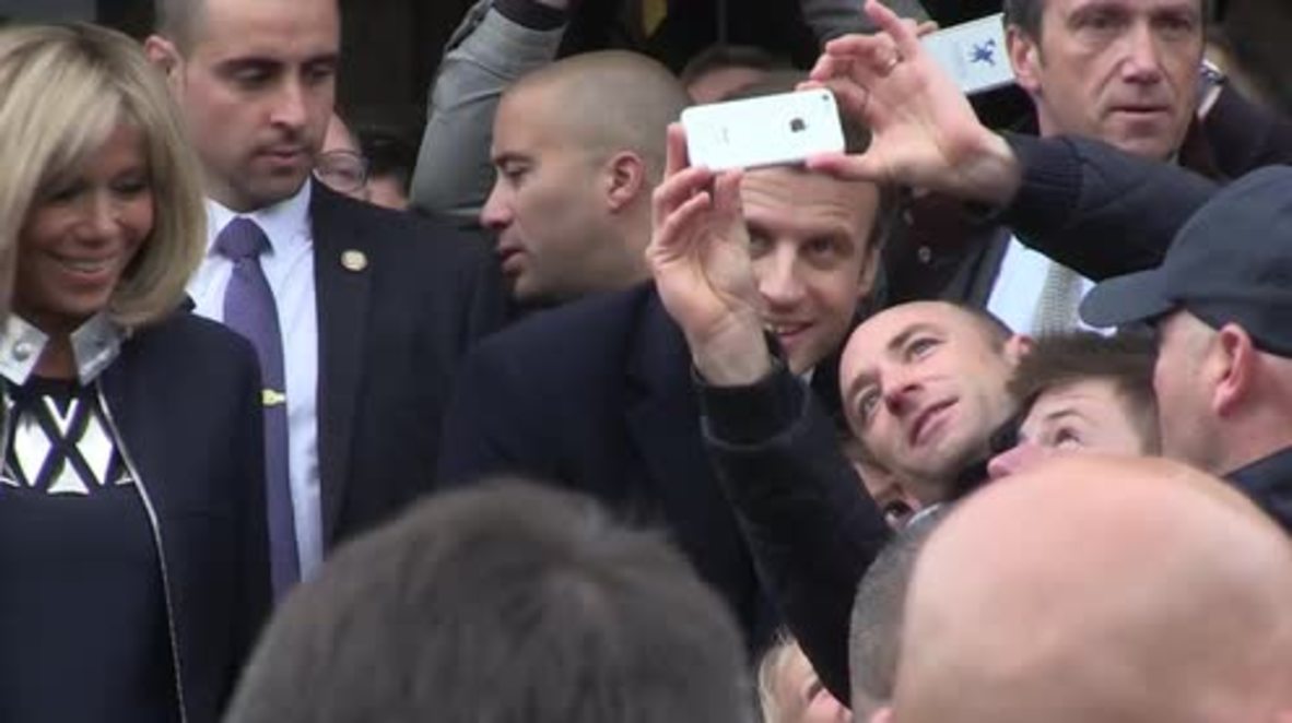 France: 'I'm in the hands of destiny' - Macron gets philosophical on polling day