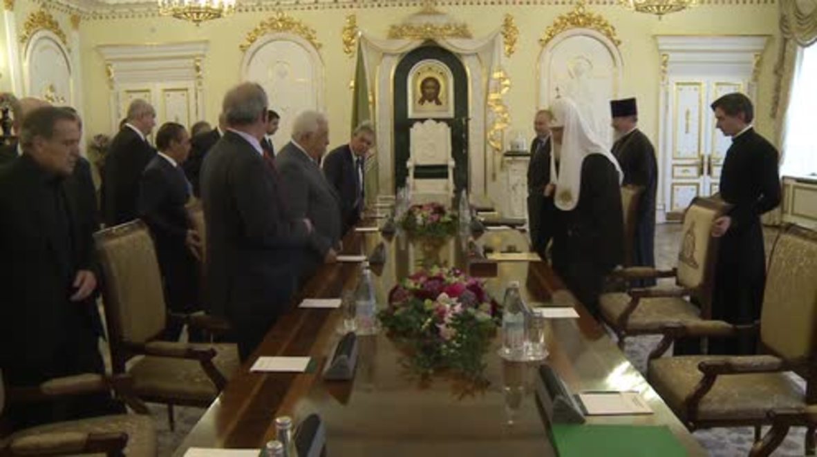 Russia: Patriarch Kirill meets with Abbas in Moscow