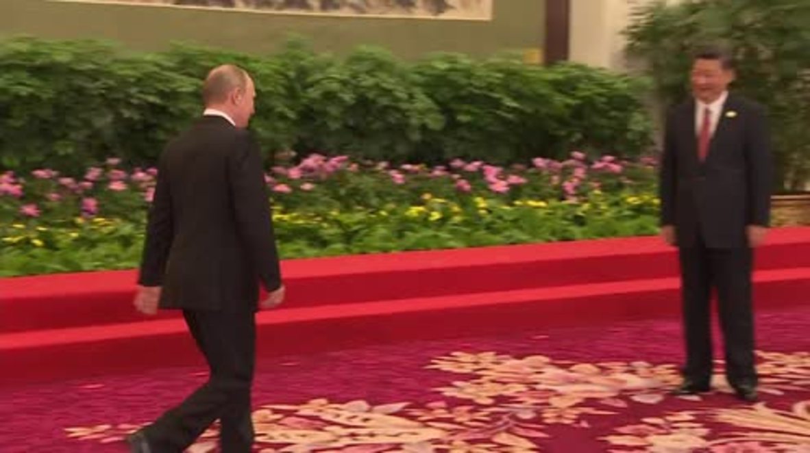 China: Putin and Xi Jinping join world leaders for Belt and Road Forum family photo