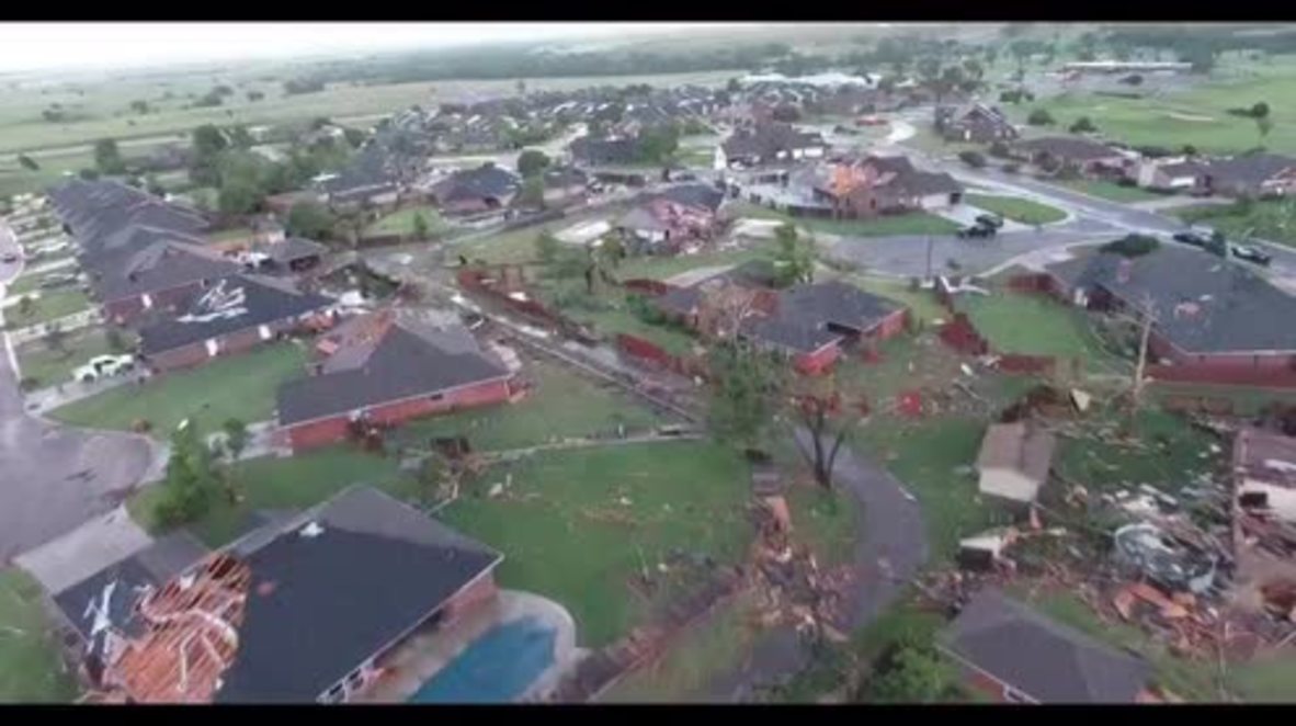 USA: Drone captures devastation wreaked by deadly tornado in Oklahoma